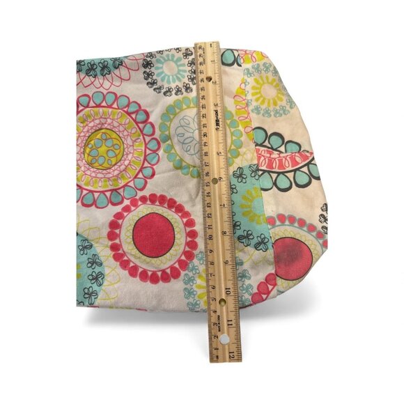 Thirty-One Colorful Boho Print Cotton Canvas Crossbody Bag With Adjustable Strap - Picture 4 of 10